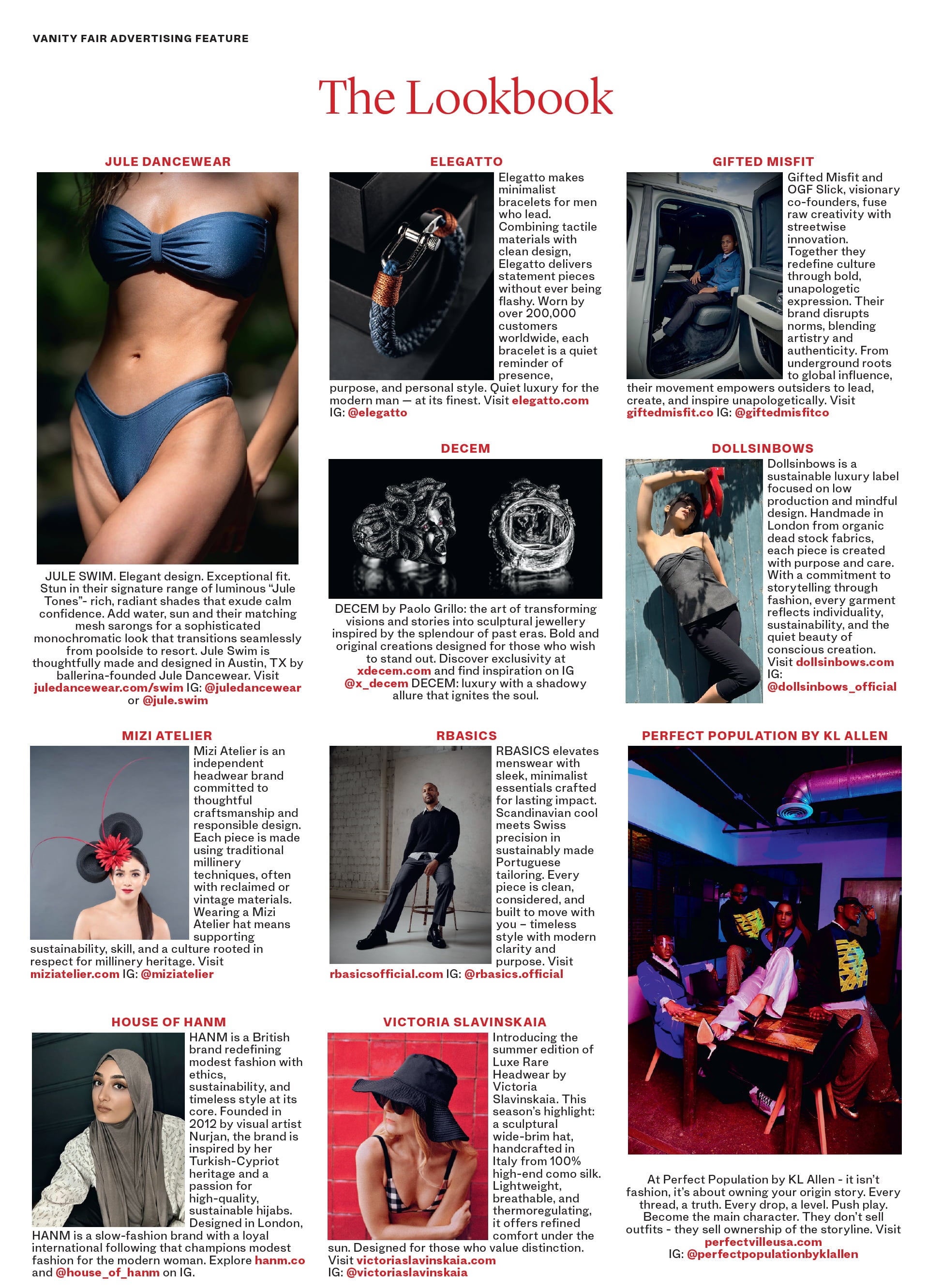 RÆR STUDIOS Vanity Fair UK July August 2025 Lookbook
