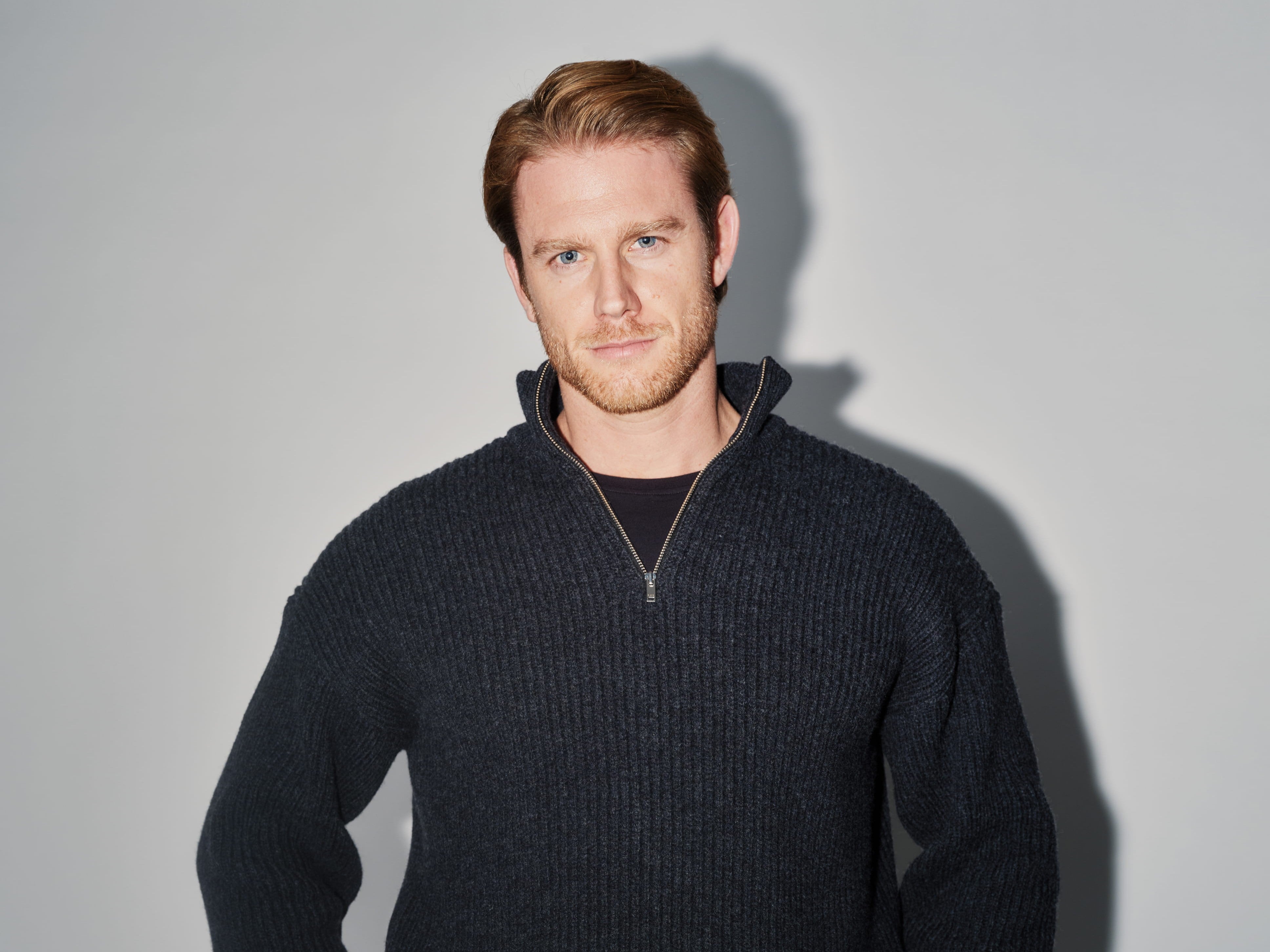 RÆR | RAER Relaxed Merino Wool Quarter-Zip Sweater – Anthracite